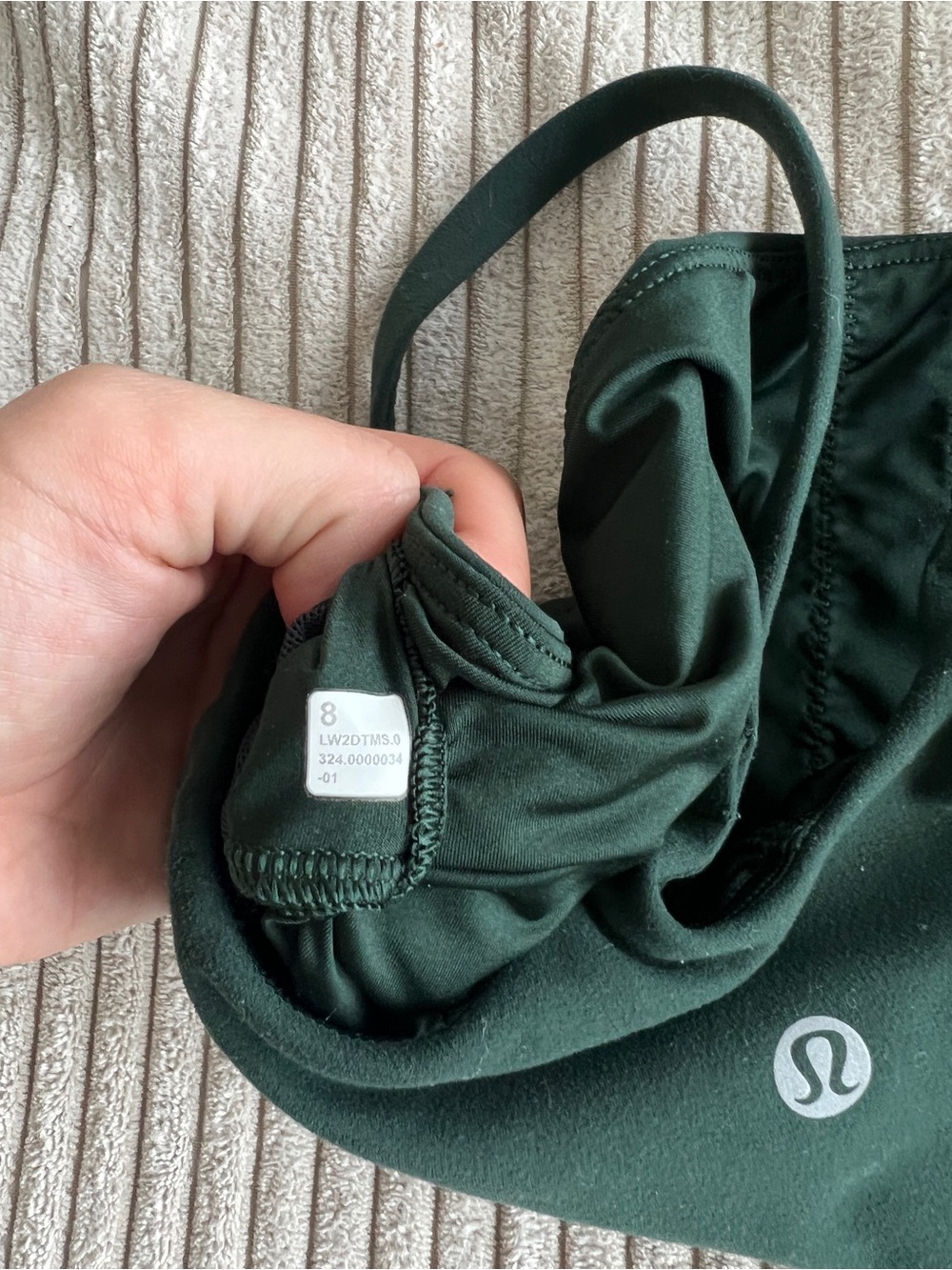 lululemon Forest Green Wunder train bra sz 8 and Wunder train 25” legging sz 6 - Picture 6 of 6